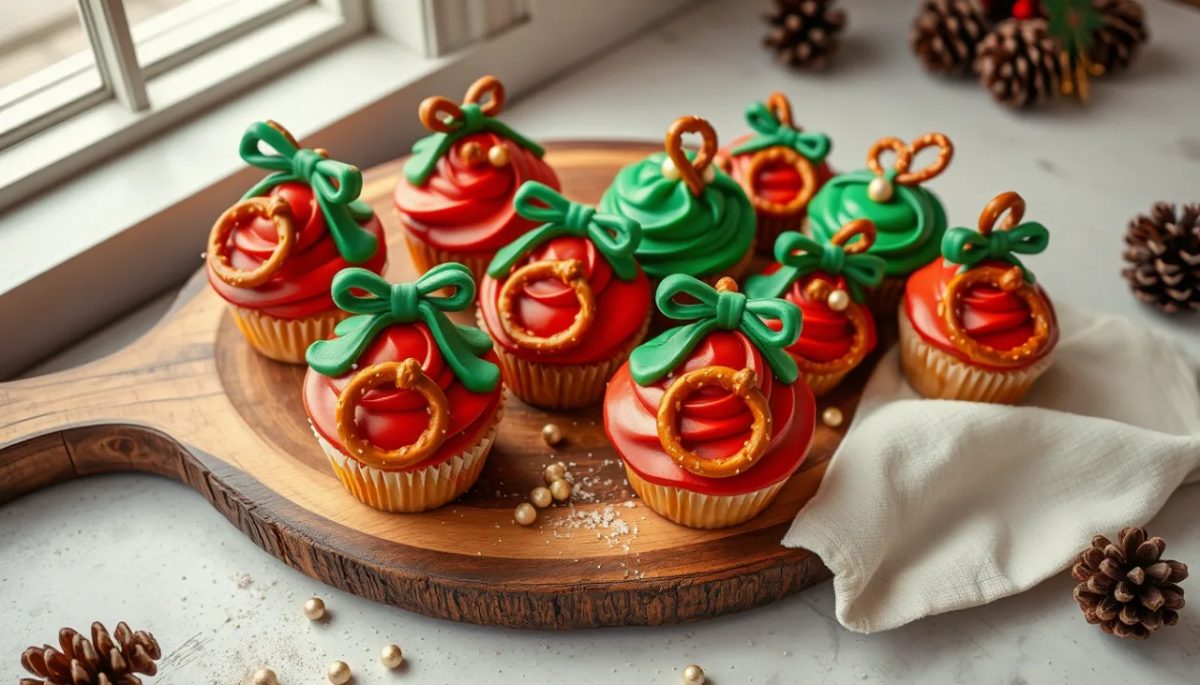 Christmas Ornament Cupcakes + Blog Hop!